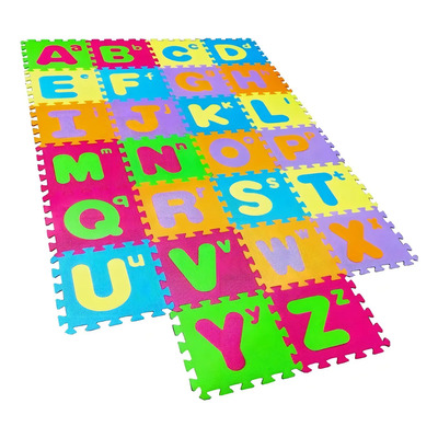 Tapete Eva Abecedario, Psicomotricidad, Foamy, Colores, 26pz Color Multicolor Abecedario | Envío gratis