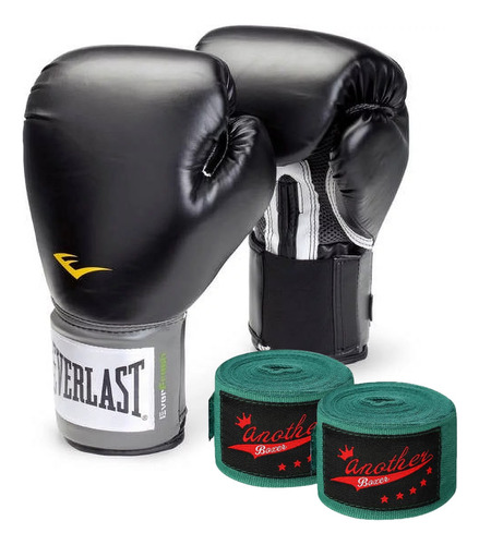 Guantes Boxeo Everlast Pro Style 10 12 14 16 Oz Box + Par De Vendas En Baires Deportes Dist Oficial Local En Oeste G B A