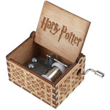 Caja Musical Harry Potter Madera Tema Hedwing Color Cafe