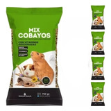 Alimento Mix Cobayos 750g Vitamina Nelsoni Ranch X5 Unidades