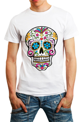 Camiseta Caveira Mexicana Camisa Regata Raglan Blusa Moleton