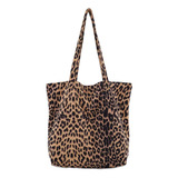 Bolso De Hombro De Leopardo, Bolso De Mano Grande Y Suave,