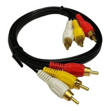 Cable Audio Y Video Rca 3x3 1.5 Metros