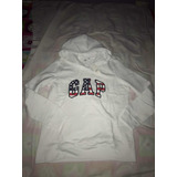 Sudadera Gap Para Mujer Talla M, Cerrada Bandera Blanca