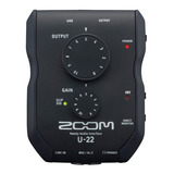 Placa Interface Zoom Usb 24 Bits U22 2 Entradas