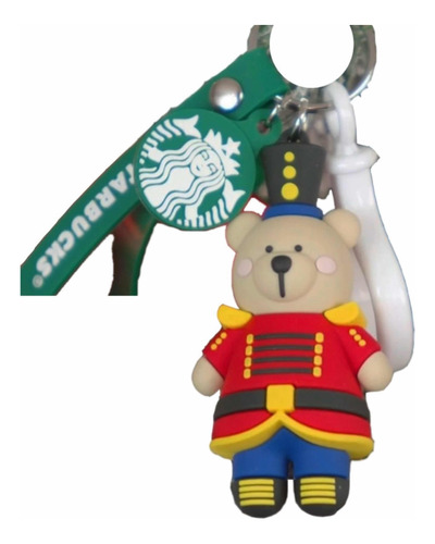 Llavero Bearista Starbucks Cascanueces Rewards Navidad Oso