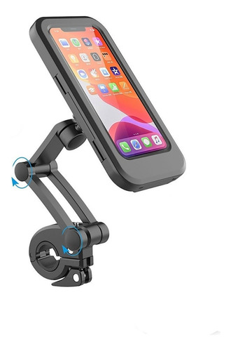 Soporte Ajustable Impermeable Para Celular Moto / Bicicleta 