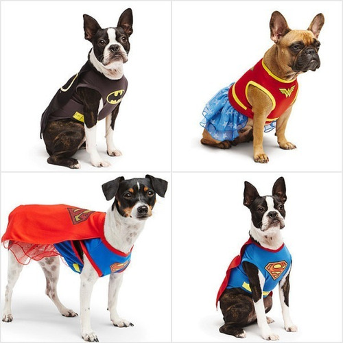 Disfraces Para Caninos Super Heroes Tallas Xxs -s - L -xl