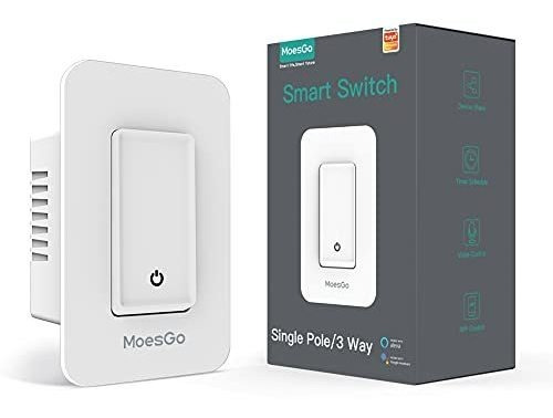 Interruptor De Luz Inteligente Wifi De 3 Vías Moesgo, Se Nec