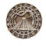 Calendario Maya Con Pirámide De Chichén Itzá Kukulcán Resina