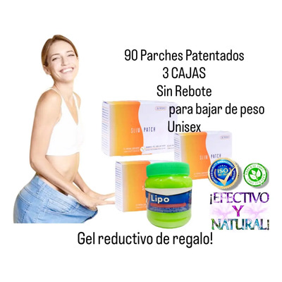 90 Parches Slim Patch Patentados Y Certificados 3 Cajas | Envío gratis