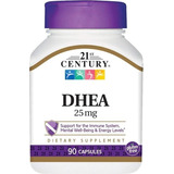 Suplemento Dhea 21st Century 25mg 90 Cap Libido Salud Sexual