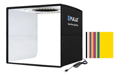 Caja De Luz Puluz De 250mm Plegable Para Fotografía