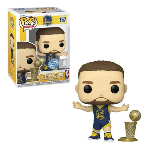 Funko Pop Nba Warriors - Stephen Curry With Trophy #157