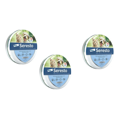 Paquete De 3 Seresto Collar Para Perros Y Gatos Menores 8 K | Envío gratis