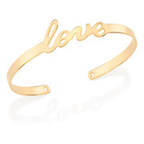 Bracelete Escrito Love.med 6,2 Cm Rommanel 552044 Vb