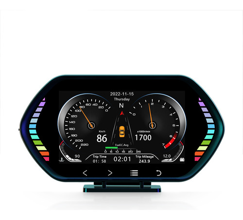 Universal Obd2+gps 4.5inch Hud F12 Smart Gauge Velocímetro