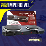 Fogão 2 Bocas 220v Agratto 2.500w Preto