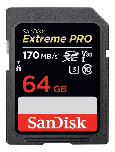 Tarjeta De Memoria Sandisk Sdsdxxy-064g-gn4in  Extreme Pro 