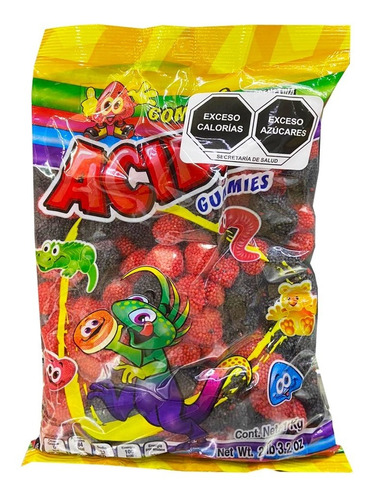 Gomitas Grageadas Fresa Mora Acidul Dulce 1 Kg