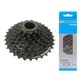 Cassete Shimano Altus Claris 8v Hg31 11-32 + Corrente Hg40