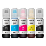 Tinta Epson 544 Kit X5 L3110 L3250 L5590 L5290 L3210 L3150