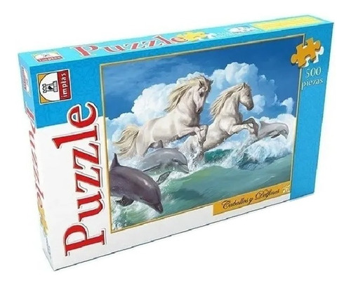 Puzzle Caballos Y Delfines 500 Piezas Implas Cod 282