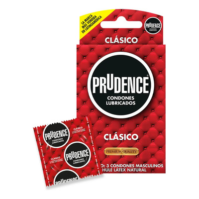 Condones de Látex Prudence Clásico 3 Condones | MercadoLibre