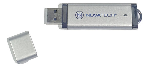 Pendrive 16gb Novatech Plata Luz Led 2.0 Usb Z/ Oeste