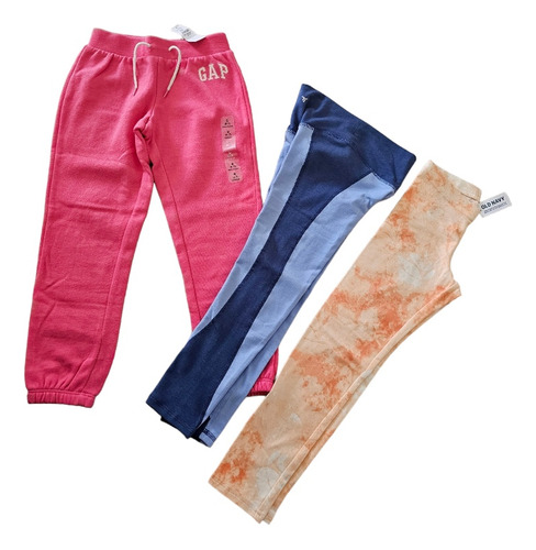 Gap Set De 3 Pz Pants Y Leggings Niña Talla 6-7 Importados 