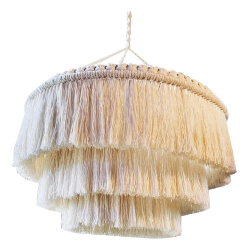 Macrame Lamp Shade Boho Hand Knitted Lampshade 30cmx40cm .