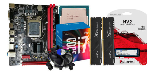 Kit Processador I7 6700 + Placa Mãe 1151 + 32gb + Ssd 1tb M2