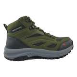 Zapatillas Montagne Outdoor Hombre Bota Dynamo Verde-ng Ras