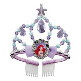 Disney Diadema De Princesa Ariel Para Niñas Tiara De Juguete Color Violeta