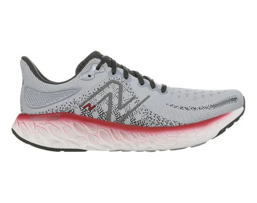 Tenis New Balance Fresh Foam X 1080 V12 Cinza Vermelho