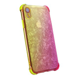 Funda Tipo Mármol 2en1 Brillos Color Para iPhone XR