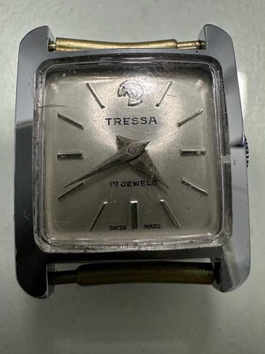 Antiguo Reloj Tressa A Cuerda Data 1960 Funcionando