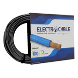 Cable Unipolar 6mm Rollo 100 Mts Electrocable Negro