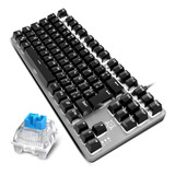 Teclado Gamer Pc Computador Adamantiun Blue Led Branco