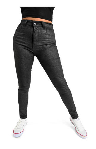 Pantalon Jean Mujer Elastizado Chupín Calce Perfecto
