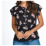 Blusa Larisa Negro Para Mujer Croydon