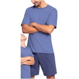 Pijama Masculino Lupo Conforto Manga Curta Algodão 28163-001