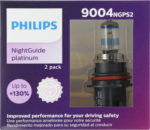 9004 Nightguide Platinum - Bombilla Para Faros Delanteros, P