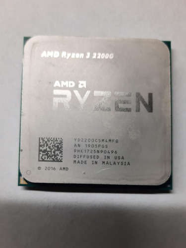 Amd Ryzen 3 2200g De 4 Núcleos Y  3.7ghz - Usado