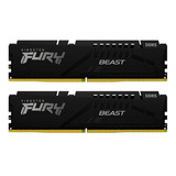 Memoria Kingston Fury Beast, 64gb (2x32gb) Ddr5 6000mhz