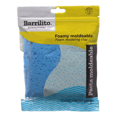 Foamy Moldeable Barrilito Manualidades Escolar Bolsa 50g Color Azul | MercadoLibre