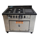 Cocina Industrial Tecno Calor 4h + Plancha Horno 12 Moldes