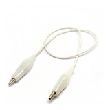 Conector Pinza Caiman Con Cable 30cm - Blanco