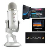 Microfono Usb Profesional Multipatron Blue Yeti Silver P