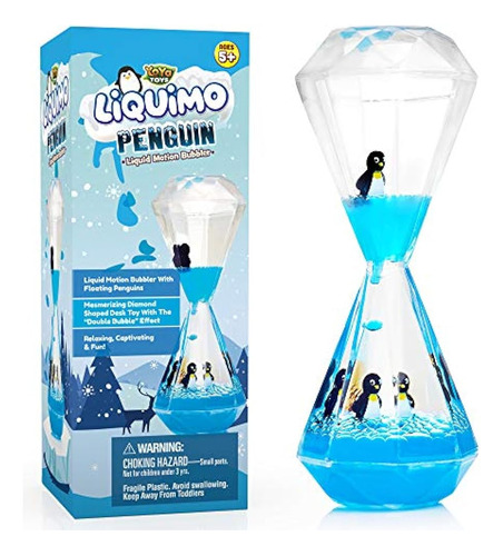 Yoya Toys Liquimo Penguin - Bubbler De Movimiento Líquido Pa